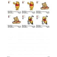 Package 3 Winnie the Pooh 10 Embroidery Designs